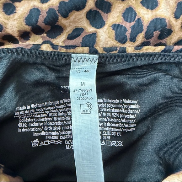 New! Victoria’s Secret Leopard Strapless Ruched Swimsuit Medium 41828 - Picture 6 of 8